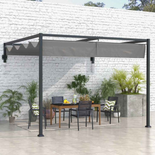 Aluminium Attached Pergolas with Retractable Canopy Image